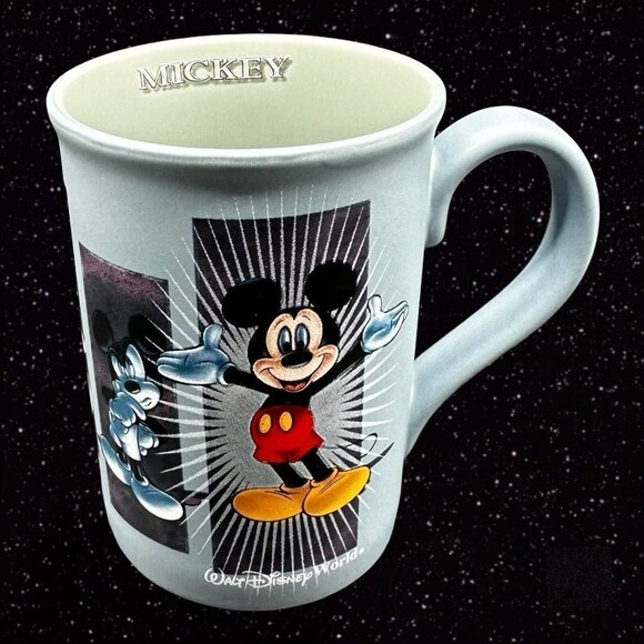 WALT DISNEY WORLD COFFEE CUP MUG Mickey Mouse Ceramic Made In Thailand 4.5”T 3”W - Picture 11 of 13
